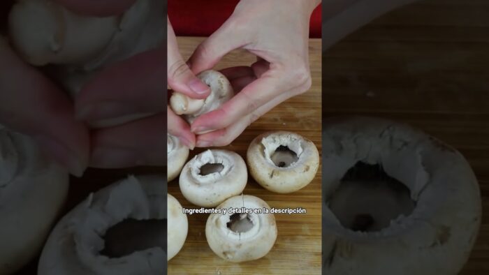 🍄 CHAMPIÑONES RELLENOS EN FREIDORA DE AIRE