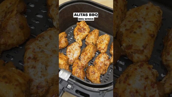 ALITAS de POLLO en Freidora de Aire 🔥💨 #shorts #airfryer #freidoradeaire