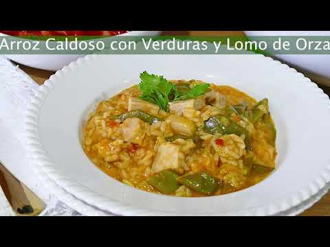 🍛 ARROZ CALDOSO con VERDURAS y LOMO de ORZA en Thermomix. RECETA  MANCHEGA riquísima 😋