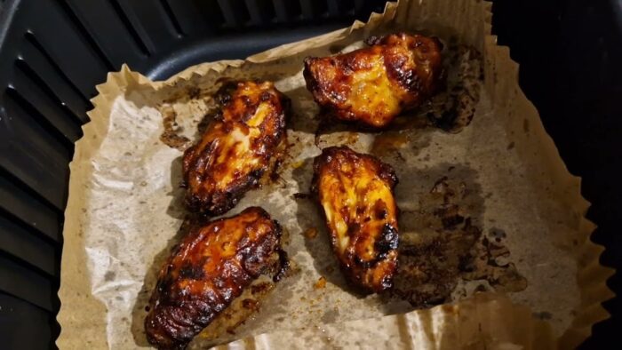 Alitas de pollo barbacoa en Freidora de aire Cosori Air Fryer