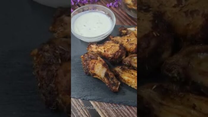 Alitas de pollo en freidora de aire y en horno. ¡Nunca fue tan fácil  cocinar!