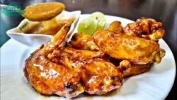 Alitas mango habanero en FREIDORA DE AIRE | Alitas picantes Comiendo Rico y Facil