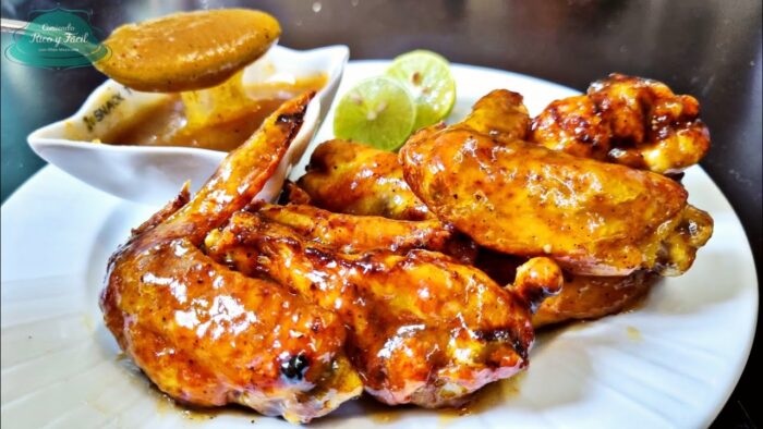 Alitas mango habanero en FREIDORA DE AIRE | Alitas picantes Comiendo Rico y Facil