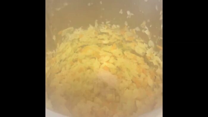 BASE DE BATCH COOKING DE REPOLLO, ZANAHORIA Y CEBOLLA CON THERMOMIX