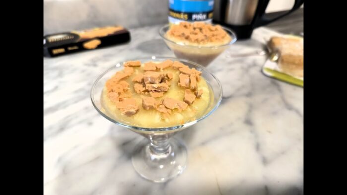 Batido de pera con piña y turrón de Anabel Vallejo