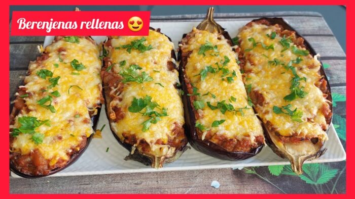 💜 Berenjenas rellenas en CECOFRY DUAL,  recetas fáciles en freidora de aire #Cecofry #cecotec