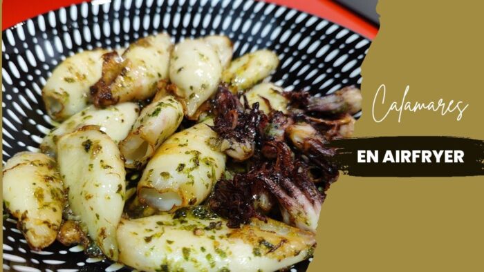 🦑 CALAMARES EN FREIDORA DE AIRE|| Listo en 1️⃣0️⃣ minutos
