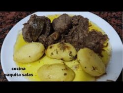 CARRILLERAS ESTOFADAS AL WHISKY CON HIGOS con thermomix/COCINA FACIL/COCINA PAQUITA SALAS