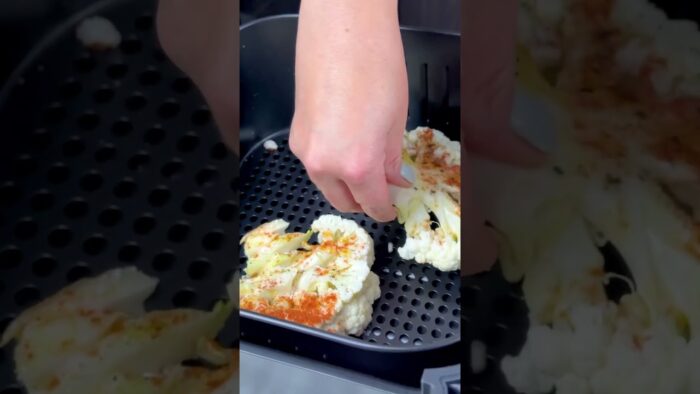 COLIFLOR EN FREIDORA DE AIRE ☺️ Fácil y rápida de preparar 👍 [COMIARTE 2023] #coliflor