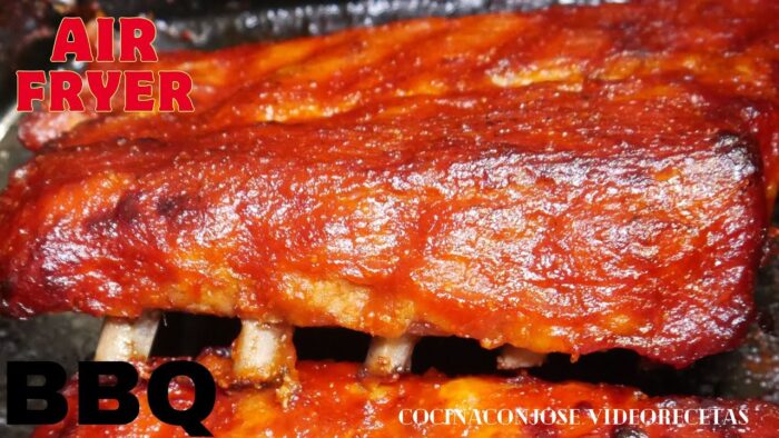COSTILLAS BBQ EN FREIDORA DE AIRE