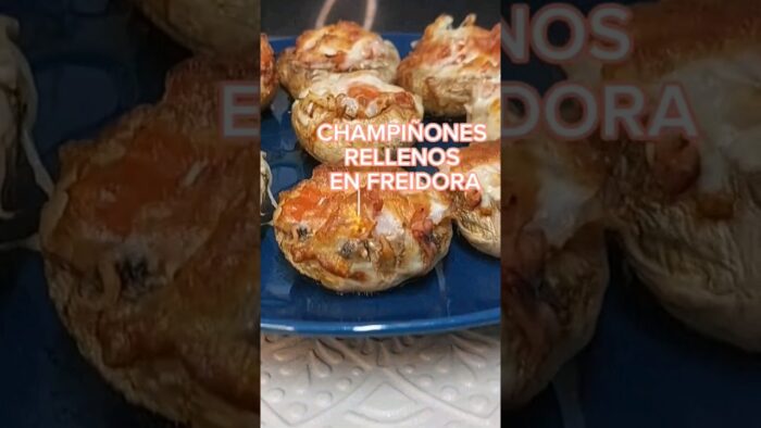 Champiñones Rellenos en freidora de aire Cosori, Airfryer