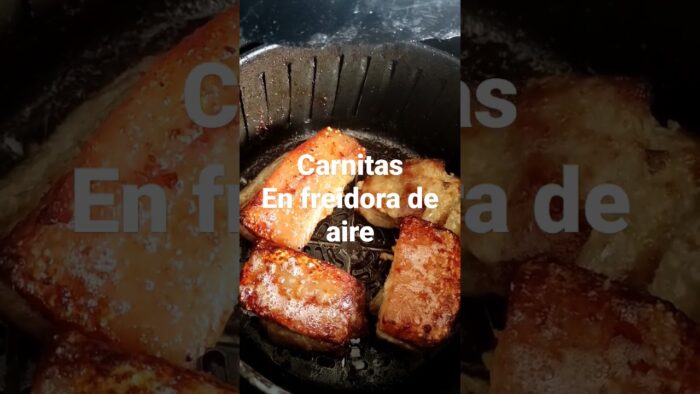 Chicharrones de cerdo en freidora de aire