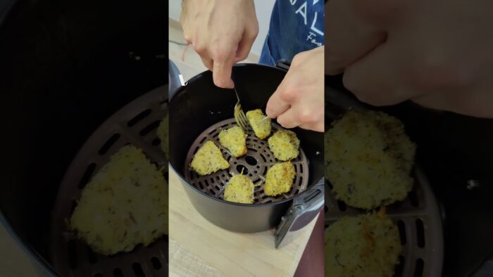 Chicken Tenders Crujientes en 10 Minutos con Air Fryer 🍗🕒 #shorts #foodislove #receta #pollo