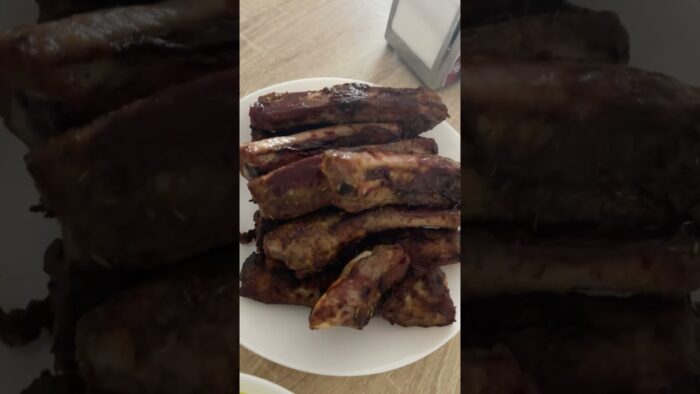 🍖 Comida Saludable: Costillas al BBQ en Freidora de Aire.