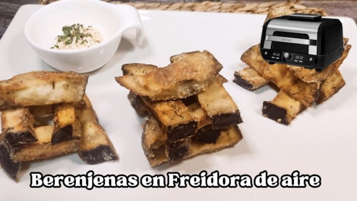 Cómo hacer bastones de BERENJENA crujientes en FREIDORA DE AIRE 🍆