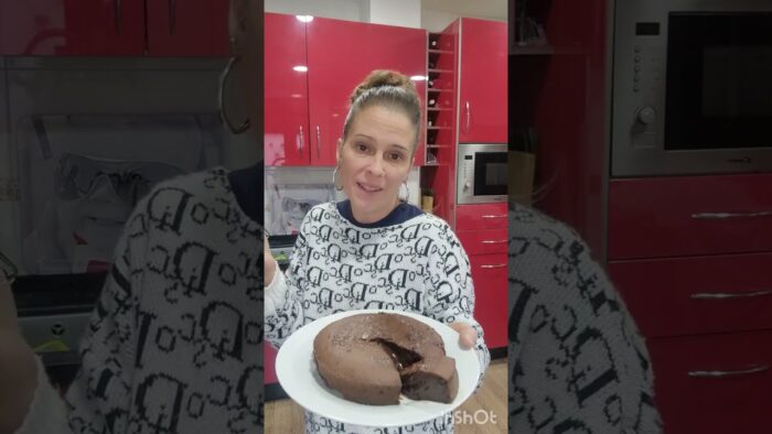 Coulant de chocolate en freidora de aire