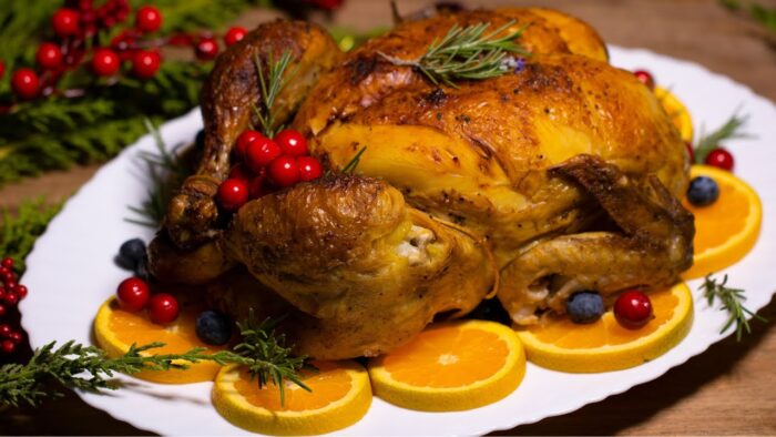 DELICIOSO POLLO ASADO EN FREIDORA DE AIRE 🍗​| CENA PARA NAVIDAD🎄​🎅🏻​ FACIL Y JUGOSO