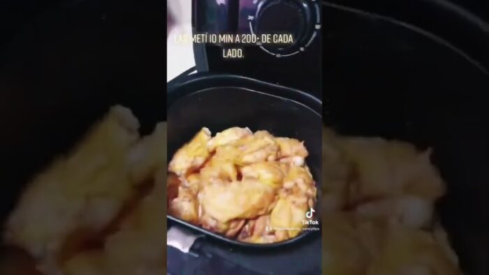 Deliciosas alitas en freidora de aire. Airfryer. Nancy tips