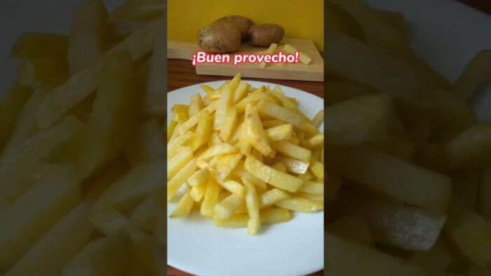 Deliciosas y crujientes papitas fritas en freidora de aire 😋 Detalles en la descripción