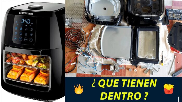 Desarmando una freidora de aire (AIRFRYER) CHEFMAN RJ-38 formato HORNO, veamos QUE TIENEN DENTRO?
