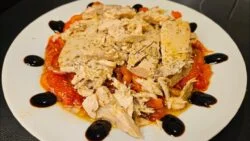 ENSALADA de PIMIENTOS ROJOS ASADOS en FREIDORA DE AIRE * CON BONITO * #airfryer
