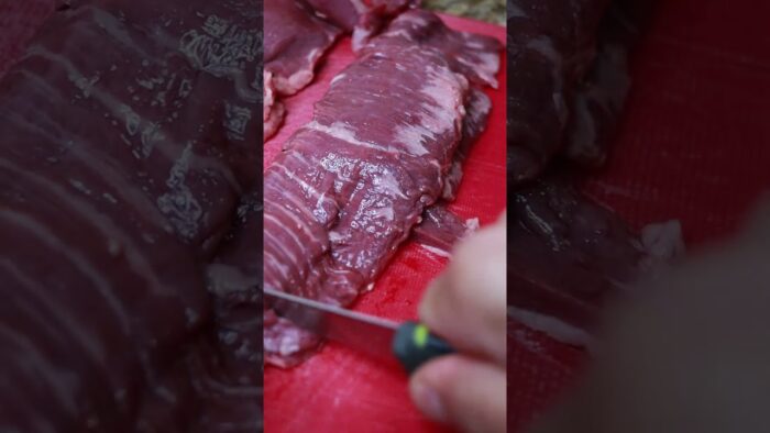 Entraña picante en la freidora a aire 🥩🌶️🥵 #entrana #picante #tutorial #vlog #fyp #receta #Paraguay