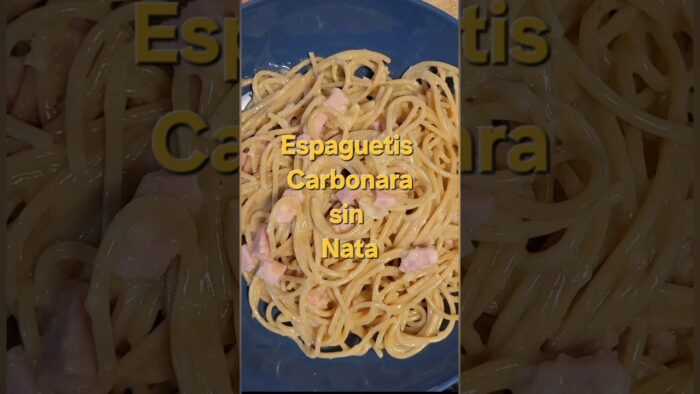 Espaguetis Carbonara sin NATA. | RECETA THERMOMIX, #TM6, @quehacemoshoybylore