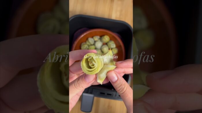 FLORES DE ALCACHOFAS CON JAMÓN EN COSORI DUAL BLAZE FREIDORA DE AIRE AIRFRYER #cosori #airfryer