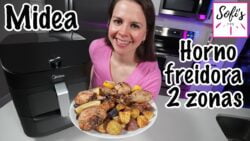 Horno Freidora de Aire Midea de 2 zonas MSA11D9ABB 10 programas Wi-Fi reseña español