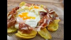 Huevos Rotos con Jamón: Sabor Crujiente sin Aceite Extra en Freidora de Aire
