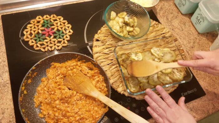 Lasaña de berenjenas sin pasta en freidora de aire #verduras#airflyer#cosoridualblaze