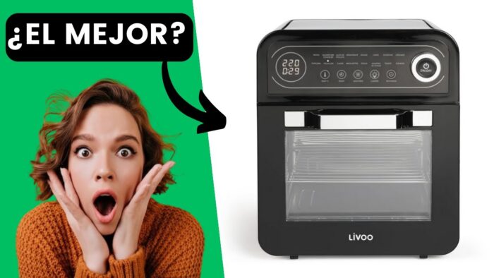 ➡️  Livoo Horno freidora de aire negro 12 L 1600 W | Leroy Merlin