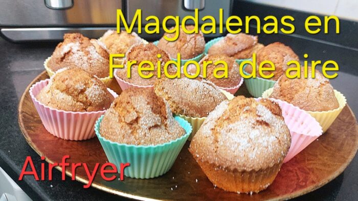 MAGDALENAS DE TURRÓN DE JIJONA, EN FREIDORA DE AIRE, AIRFRYER, Fáciles y deliciosas 😋