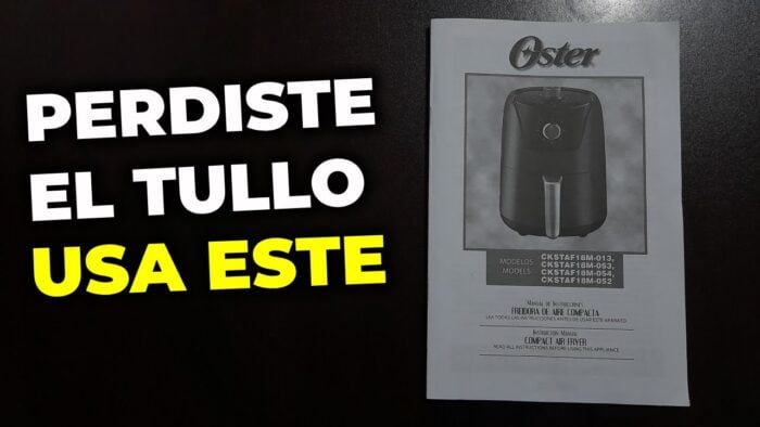 MANUAL de INSTRUCCIONES de la freidora de aire OSTER || Instructivo de freidora de aire oster