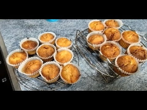 Magdalenas de limón caseras en freidora de aire