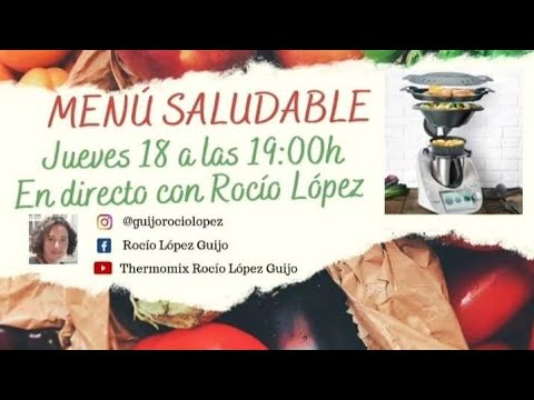 Menú saludable. Crema de verduras y pollo con salsa suprema en nuestra Thermomix TM6