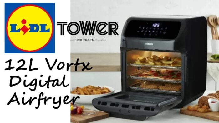 Middle of Lidl  – Tower 12L Vortx Digital Airfryer Oven –  The kitchen time machine!
