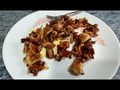 Oreja al ajillo en freidora de aire. ¡Rápido y rico!
