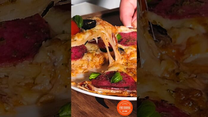 PIZZA EXPRÉS CON TORTILLA DE TRIGO EN FREIDORA DE AIRE 🍕​🍕​