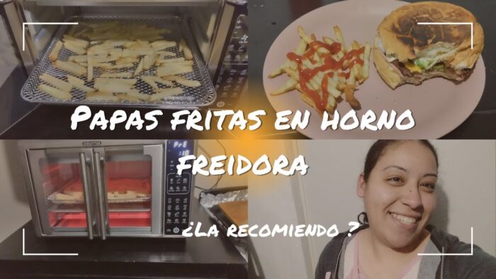 PRIMERA VEZ USANDO HORNO FREIDORA DE AIRE GOURMIA #vlog #horno #gourmia