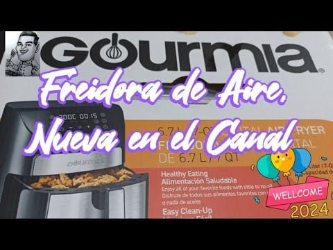 PROBANDO LA FREIDORA DE AIRE GURMIA, NUEVA EN EL CANAL 🙌 #airfryer #2024 #nuevovideo