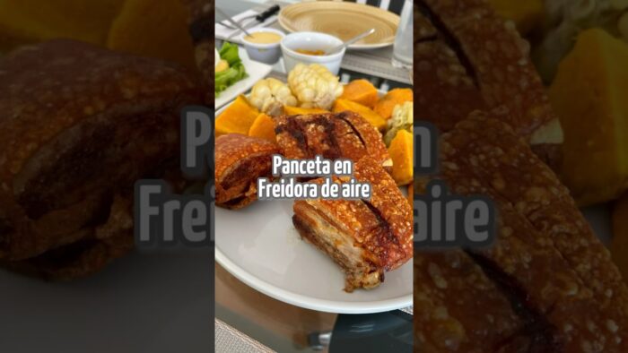 Panceta en freidora de aire