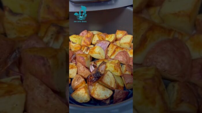 Papas en la freidora de aire #airfryer #idea