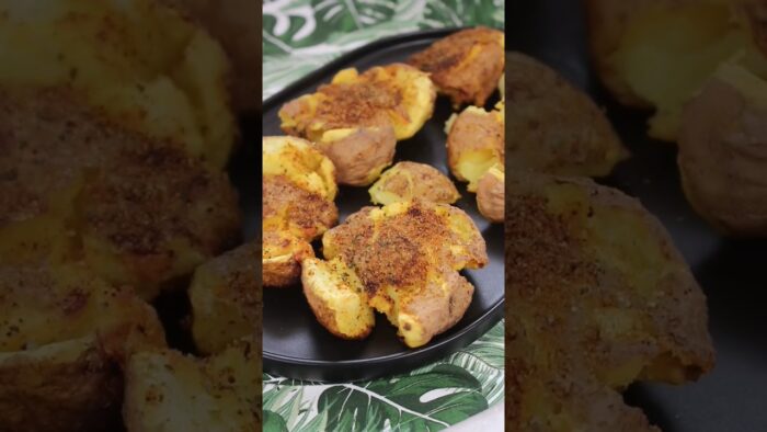 🥔Patatas machacadas en freidora de aire🥔 #airfryer #patatas #freidoradeaire