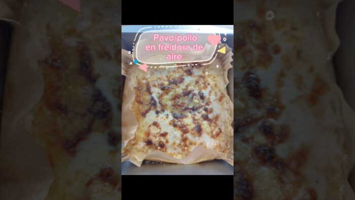 Pavo/pollo a la freidora de aire #keto #ketoespaña #freidoradeaire #airfryer  #queso