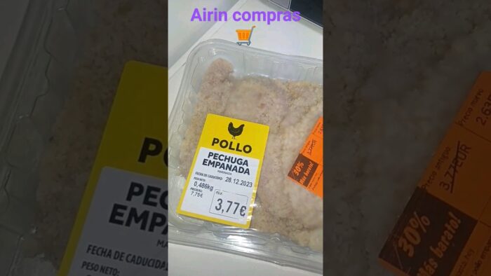 Pechugas empanadas Lidl en freidora de aire#compras #lidl #pollo #pechugas #airfryer #freidoradeaire