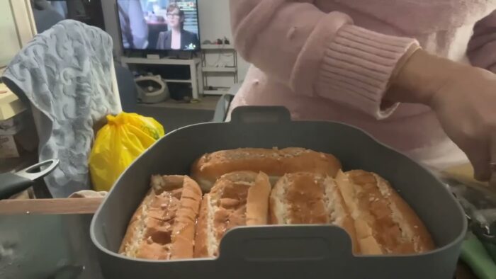 Perritos calientes con queso en freidora de aire
