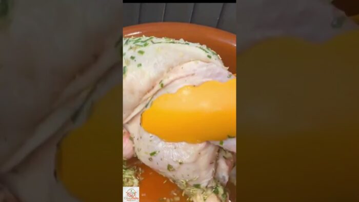 Pollo asado en la freidora de aire, rápido sencillo y delicioso #recetas #freidoradeaire