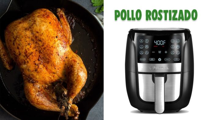 Pollo rostizado Perfecto en la freidora de aire AIRFRYER