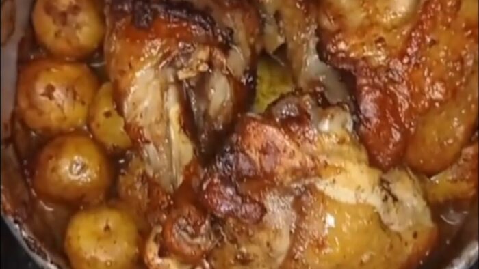 Pollo rustido en la Freidora de aire #airfryer